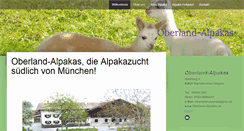 Desktop Screenshot of oberland-alpakas.de