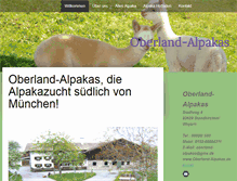 Tablet Screenshot of oberland-alpakas.de